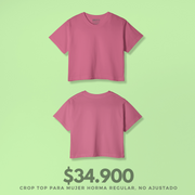 Crop Top Dama Rosa